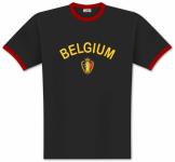 Produktbild Ringer T-Shirt Belgien Logo