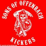 Kapuzenpulli Sons of Offenbach Kickers rot 